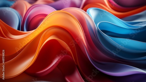 An abstract background with colorful waves