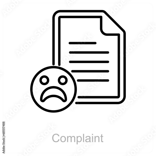 Complaint and feedback icon concept