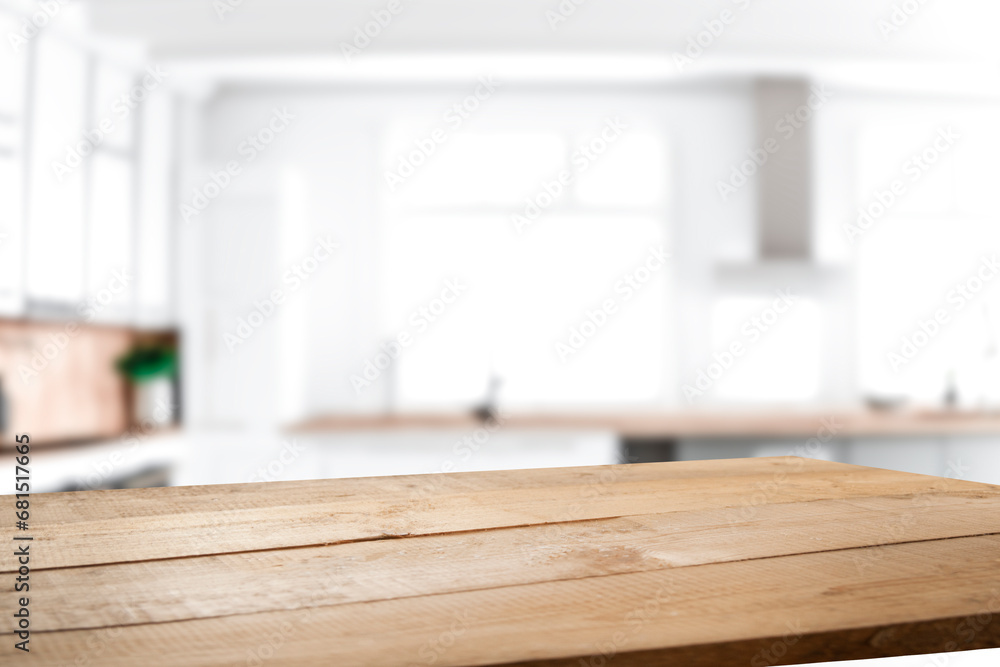 blurred background of window with table