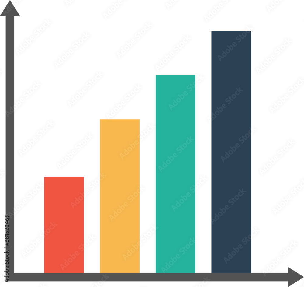 Bar chart illustration Bar chart illustration