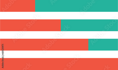 Horizontal bar chart illustration