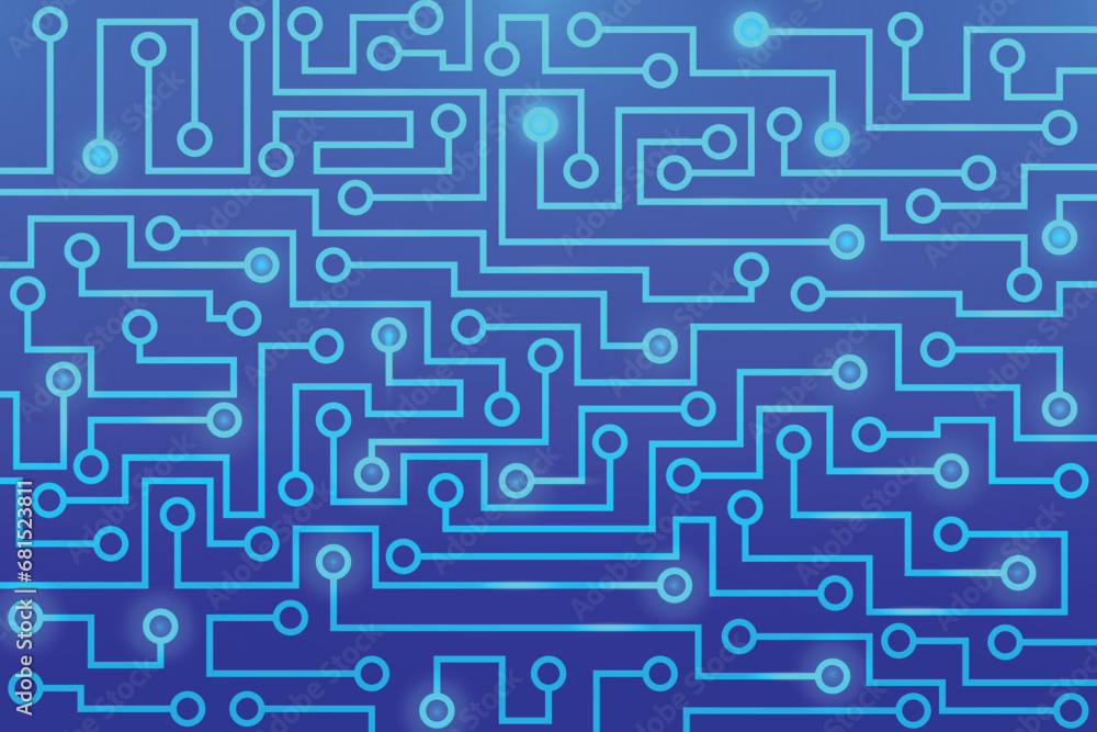 Futuristic circuit board background. High computer technology blue color background Futuristic circuit board background. High computer technology blue color background