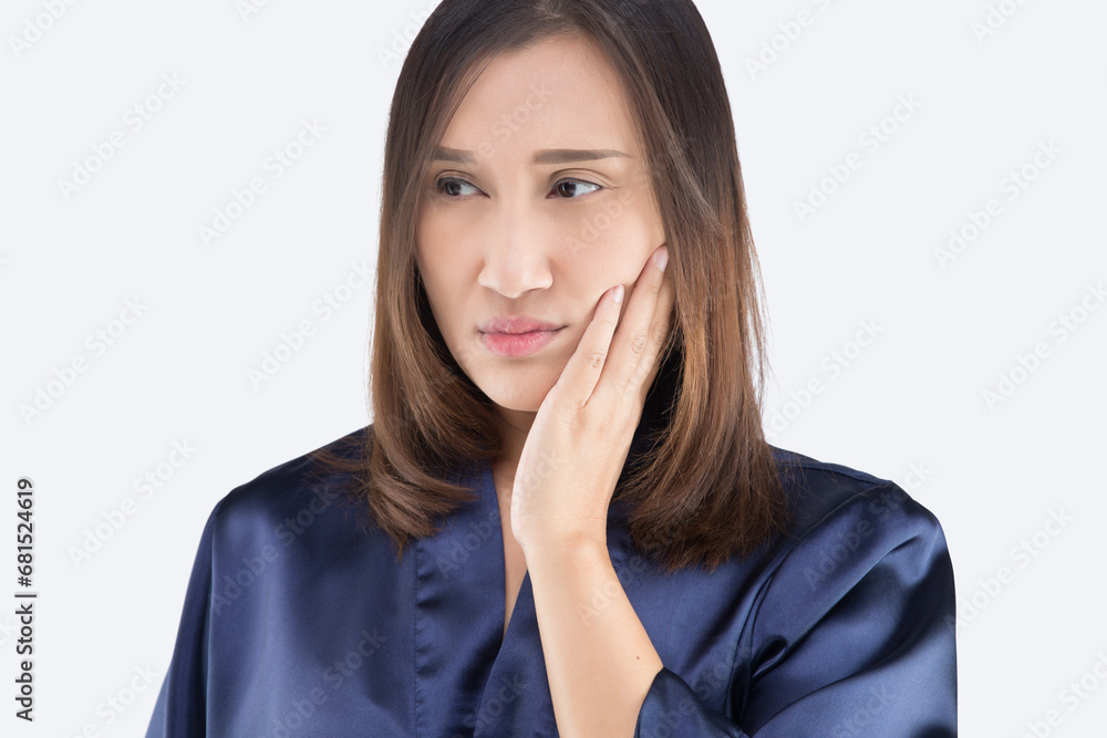 Have a hypersensitive teeth, Suffering from toothache. Have a hypersensitive teeth, Suffering from toothache.