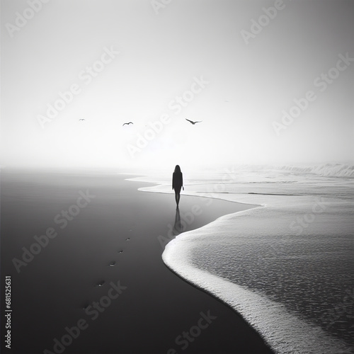 Depression in the fog alone on