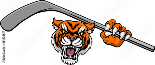 Photography Tiger Ice Hockey Player Animal Sports Mascot
