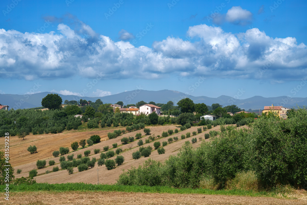 Rural landscape in Umbria near Casteltodino