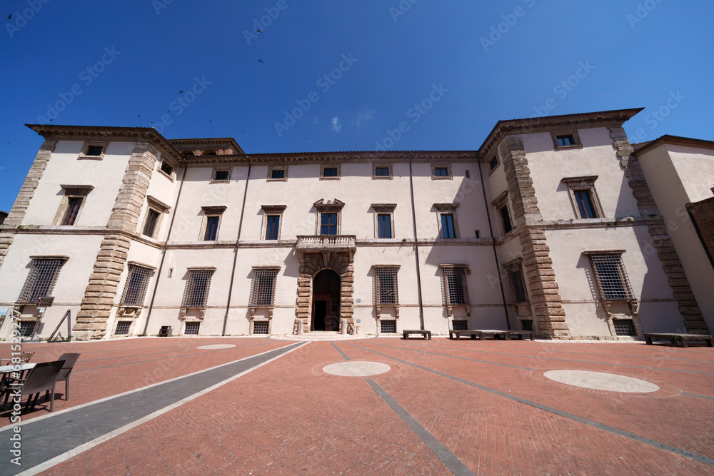 Historic buildings of Acquasparta, Umbria, Italy