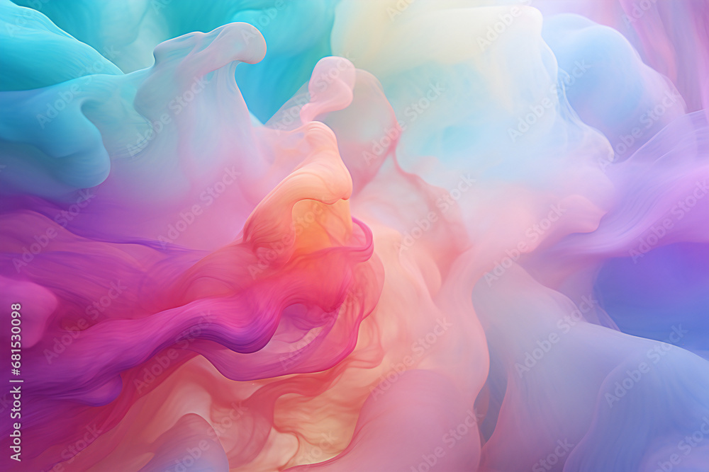 Fototapeta premium colorful smoke background material, Generative AI