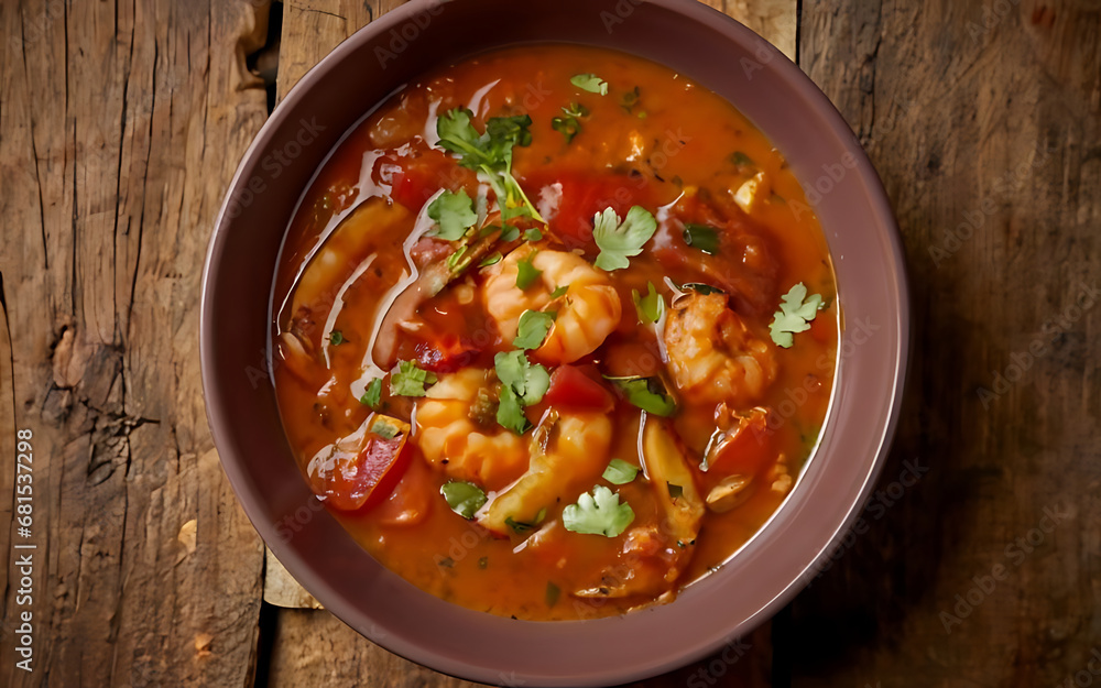 Capture the essence of Gumbo in a mouthwatering food photography shot Generative AI Capture the essence of Gumbo in a mouthwatering food photography shot Generative AI