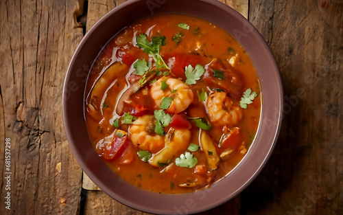 Capture the essence of Gumbo in a mouthwatering food photography shot Generative AI