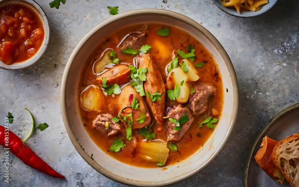 Capture the essence of Gumbo in a mouthwatering food photography shot Generative AI Capture the essence of Gumbo in a mouthwatering food photography shot Generative AI