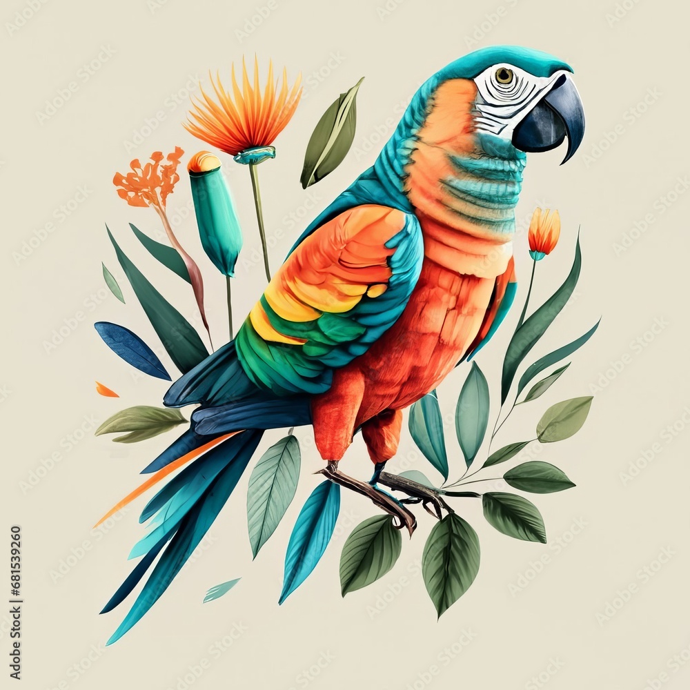 Obraz premium blue and yellow macaw