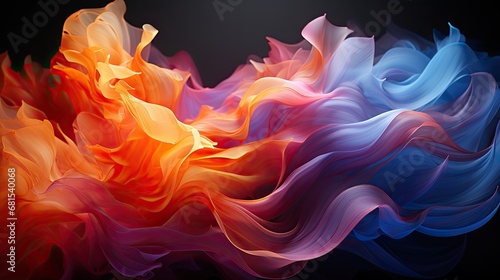 Mesmerizing Futuristic Abstract Desktop Wallpaper - Stunning Creative Visualization with Colorful Geometric Shapes, Innovation in Modern Technology, Digital Design Artistry. Generative AI photo
