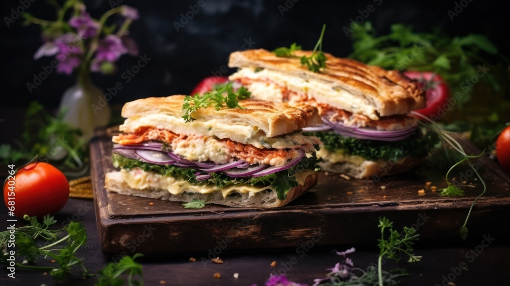 Sandwich cheese on wooden background Sandwich cheese on wooden background