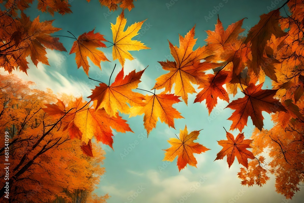 Falling Autumn Leavesz, beautiful veiw Falling Autumn Leavesz, beautiful veiw