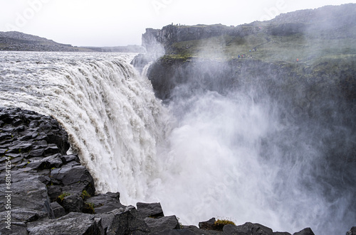 Dettifoss waterfall, Vatnajokull National Park, northeast Iceland: Dettifoss is a waterfall found in North Iceland and ranks as the second most powerful in Europe -Iceland photo