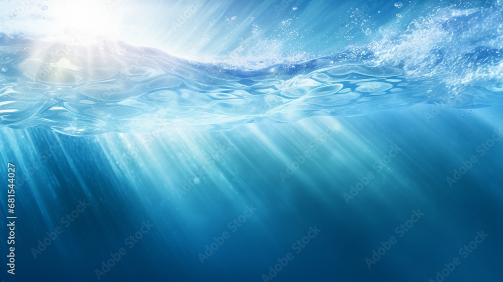 water splash in sea