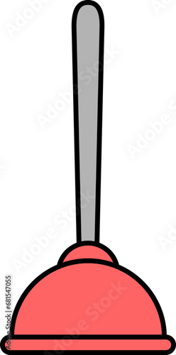 Toilet suction illustration