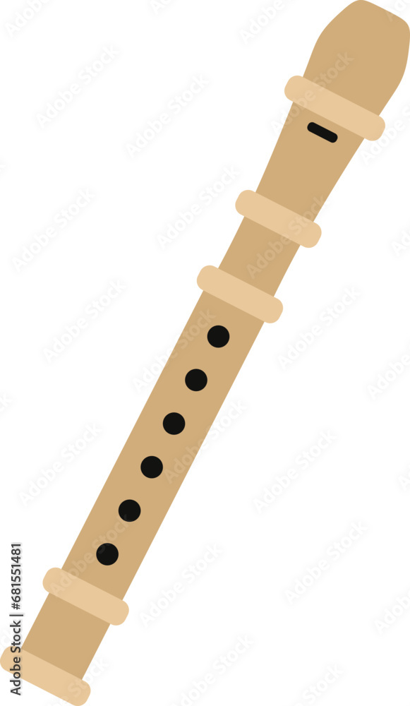 Fototapeta premium Flute illustration