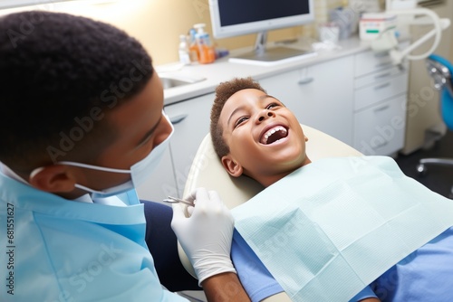 Professional Dentist Conducting an Examination on Young Patient