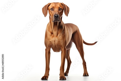 Rhodesian Ridgeback cute dog isolated on white background