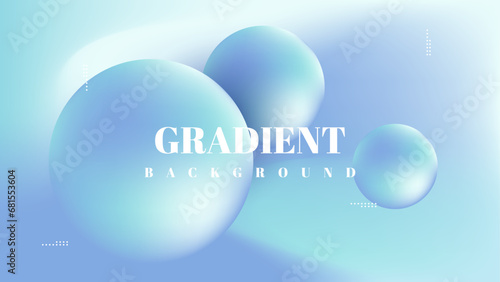 soft blue gradient background with balls. vector illustration
