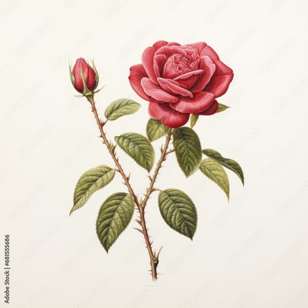rose red detailed watercolor painting fruit vegetable clipart botanical realistic illustration rose red detailed watercolor painting fruit vegetable clipart botanical realistic illustration