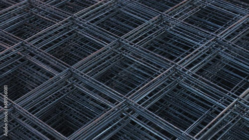 Group of steel bar in construction site 