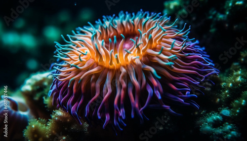 Colorful sea life in natural beauty of underwater reef landscape generated by AI © Jeronimo Ramos