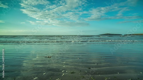 beach and coast in wales, UK photo