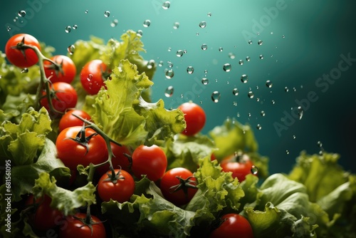 Colorful background with fresh healthy vegetables