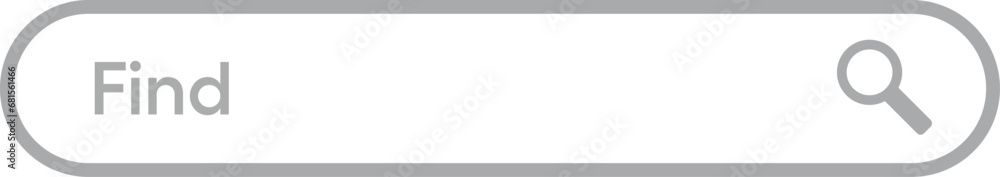 simple cursor click on outline search bar. concept of new query or result header like online user interface. simple cursor click on outline search bar. concept of new query or result header like online user interface.