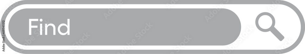 simple cursor click on outline search bar. concept of new query or result header like online user interface. simple cursor click on outline search bar. concept of new query or result header like online user interface.