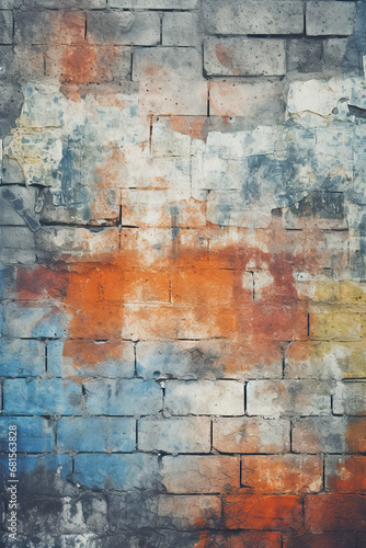 Dirty wall of bricks texture for backdrop and design