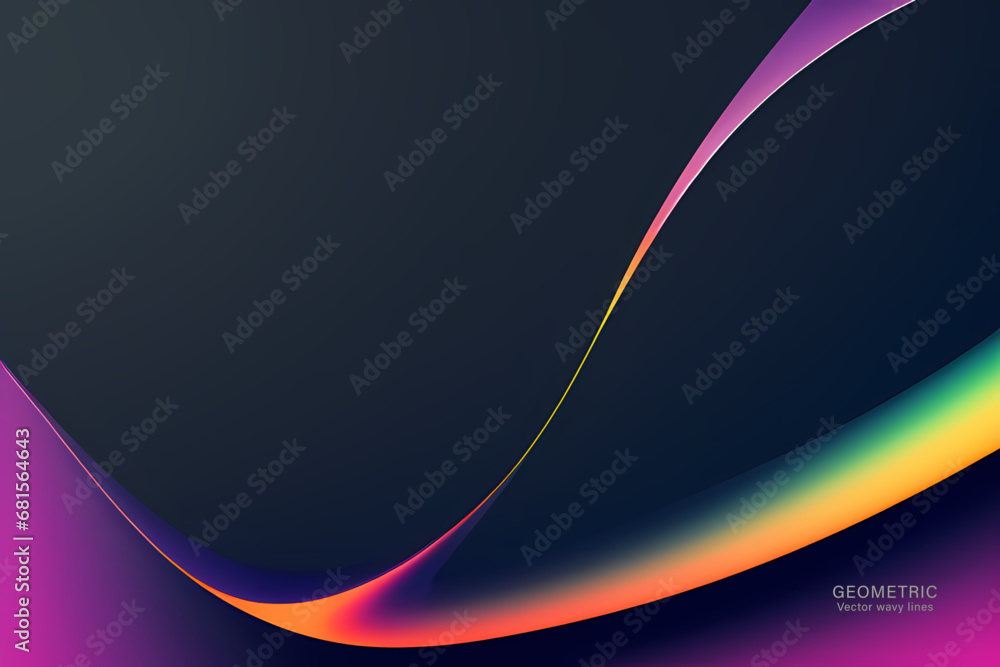 Abstract vector wavy lines flowing smooth curve black gradient color in concept of luxury, technology, modern. Abstract vector wavy lines flowing smooth curve black gradient color in concept of luxury, technology, modern.
