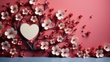 Happy Valentines Day Greeting Banner,Valentine Day Background, Background For Banner, HD