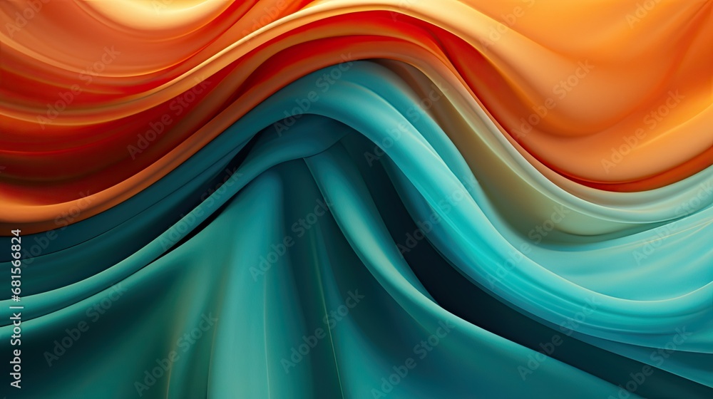 Artistic Shapes and Textures: Abstract 4K Wallpaper in Teal and Orange Artistic Shapes and Textures: Abstract 4K Wallpaper in Teal and Orange