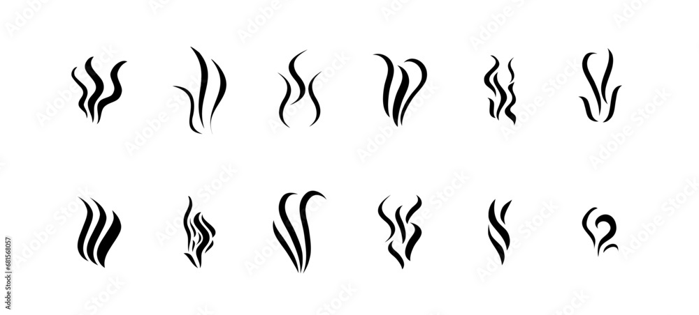 Perfume scent vector object set Perfume scent vector object set