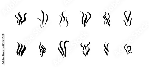 Perfume scent vector object set
