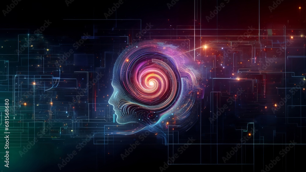 Obraz premium IA Generative neuronal concept art