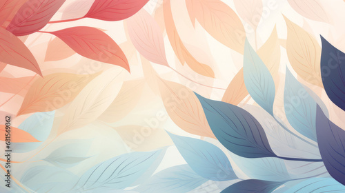 colorful leaves abstract background 