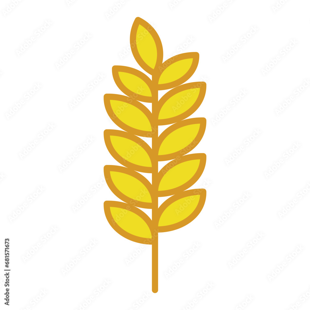 Wheat icon design, illustration design