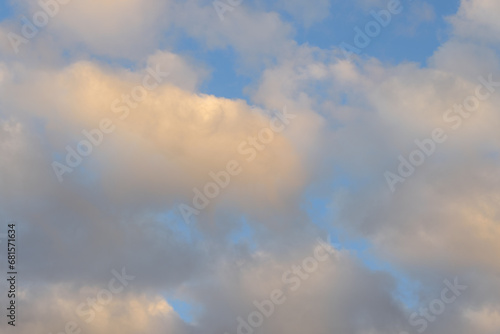 colorful, natural clouds at dawn, background