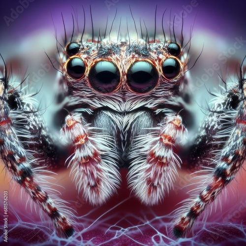 close up spider © CreativAI