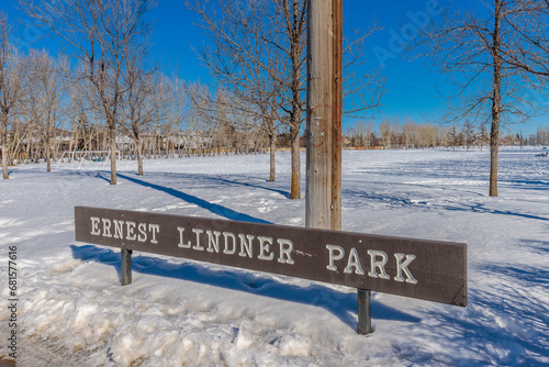 Ernest Lindner Park in Saskatoon, Canada photo