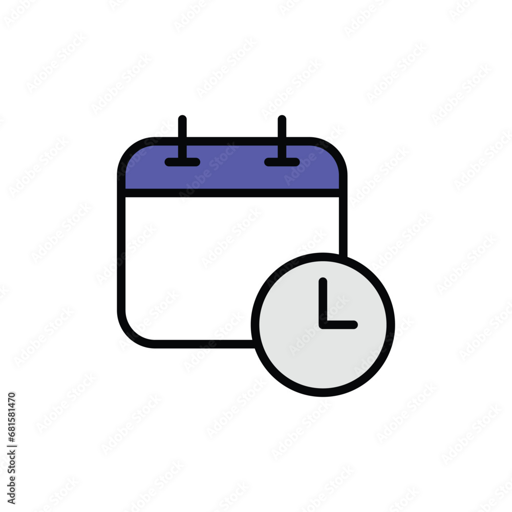 Limited Time icon design with white background stock illustration Limited Time icon design with white background stock illustration