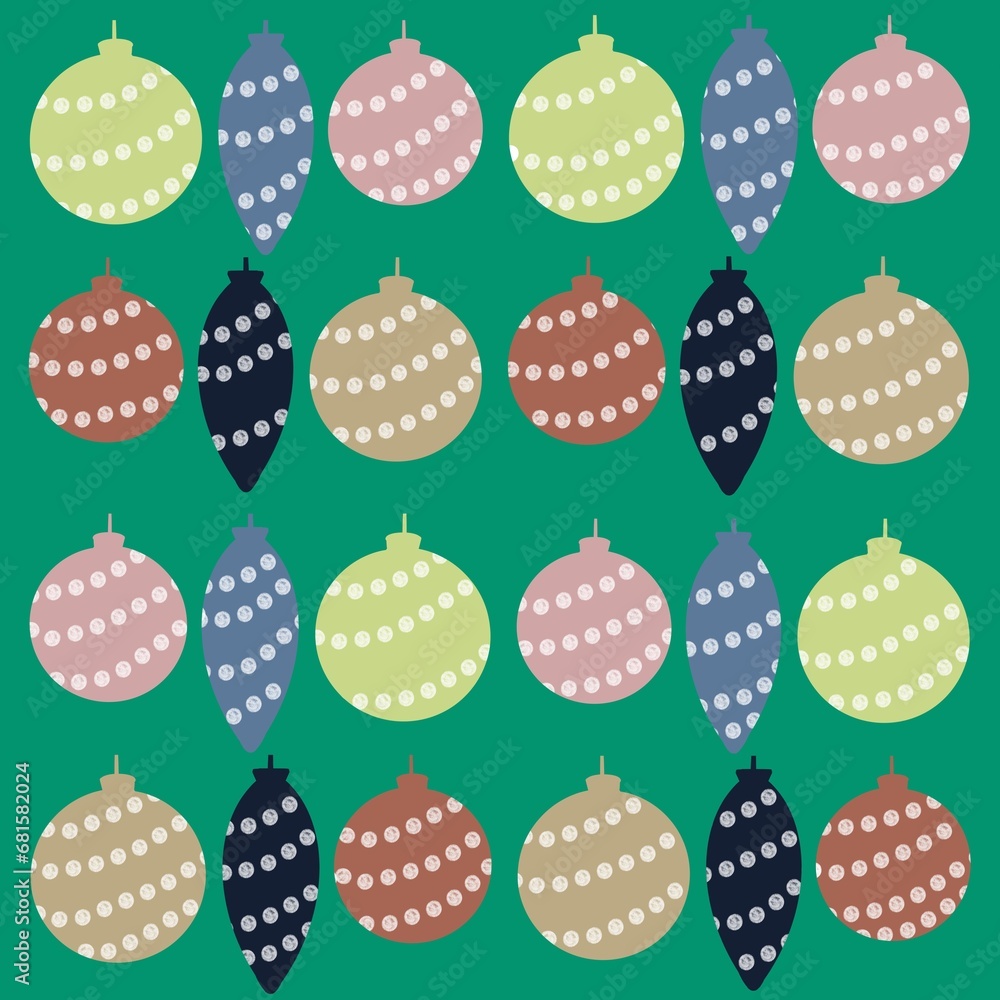 christmas balls seamless pattern christmas balls seamless pattern