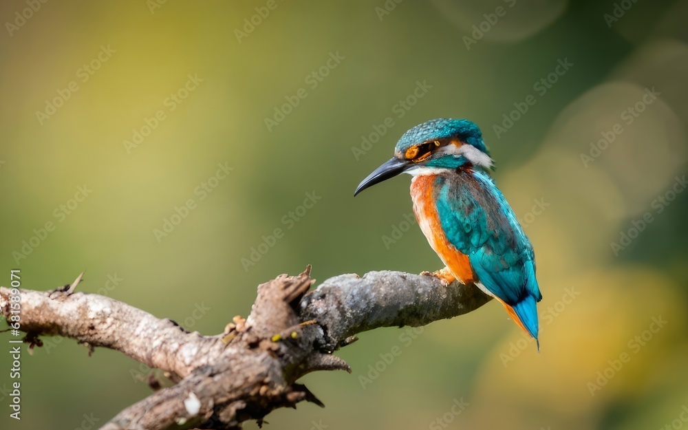 Obraz premium kingfisher on branch
