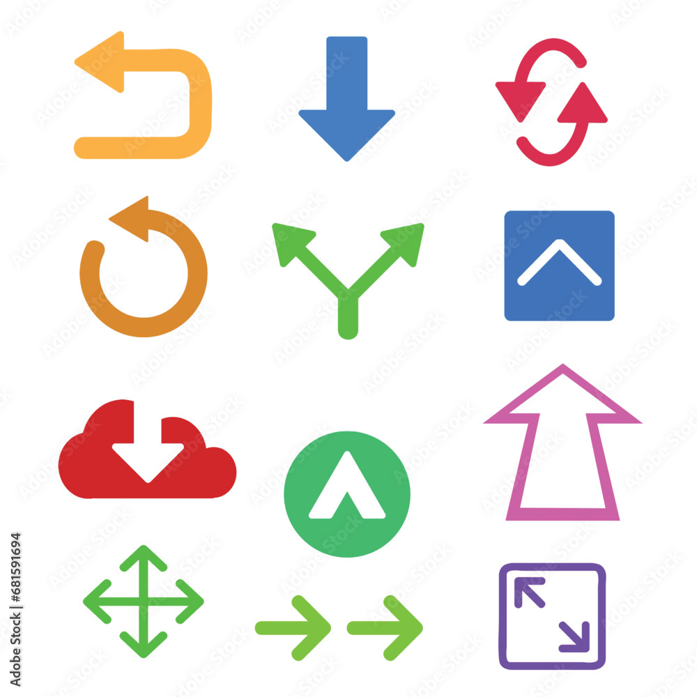 Arrows set vector design elements. Arrows set Arrows set vector design elements. Arrows set