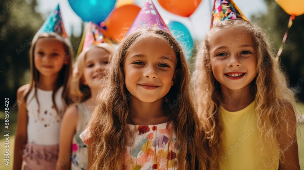 Cake, games, and laughter define the atmosphere at this children's birthday festivity.